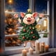thumbnail image 1 of Seyotauo Cute Pet Pattern Acrylic Christmas Ornaments 3.15x3.15 Inch Double-Sided Pattern, Easy to Hang Christmas Tree Decorations Indoor, Festive Holiday Christmas Decor Gifts for Family Colleagues, 1 of 9