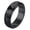 black, variant on Rock Punk Hammered Style Wedding Rings for Men Women 6 mm Stainless Steel Spinner Band Jewelry