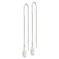 thumbnail image 2 of Sterling Silver Opalite Crystal Threader Earrings, 2 of 3