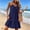 *Navy, variant on ClodeEU Women's Linen Blend Spaghetti Strap Sundress with Ruffle Hem ,Casual Sleeveless Beach Vacation Dress Black,Women's Plus L