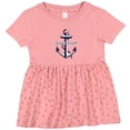thumbnail image 3 of Inktastic Just Arrived Anchor Girls Baby Dress, 3 of 5