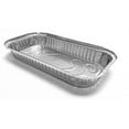 thumbnail image 3 of Pactogo 3 lb. Oblong Aluminum Foil Entr?e Take-Out Pan with Board Lid Disposable Containers 12.37" x 6.57" x 1.43" (Pack of 25 Sets), 3 of 6