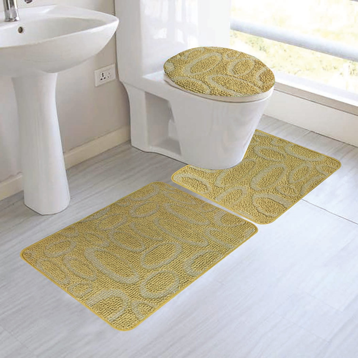 Luxury bath mat sets