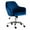 Dark Blue Velvet, variant on Velvet Fabric Home Office Chair Comfy Vanity Chairs Adjustable 360° Swivel Upholstered Computer Task Chair Living Room Chairs with Arms