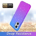 thumbnail image 4 of OnePlus Nord N300 5G Case, Rosebono Hybrid Glitter Sparkle Transparent Colorful Gradient TPU Skin Cover Protection Case For OnePlus Nord N300 5G (Pink/Teal), 4 of 4