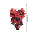 thumbnail image 3 of Fall Wreaths for Front Door, Fall Teardrop Swag Artificial Maple Leaves Wreath for Indoor Outdoor Farmhouse Home Wall Window Festival Wedding Decor, 3 of 5
