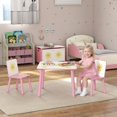 thumbnail image 2 of Qaba Ensemble de Table et Chaises pour Enfants 3 Pcs pour Garçons et Filles de 3 à 8 Ans, Rose, 2 of 10