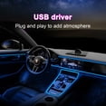 thumbnail image 4 of EL Cold Light Guide Car Ambient Light Strip Car Ambient Light Can be Cut No need to Glue Suitable for Center Console / Door / Gear Shift Panel, 4 of 8