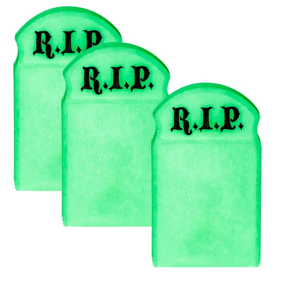 Set of 3 Glow In The Dark Tombstones for WWE & AEW Wrestling Action Figures