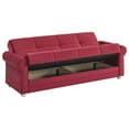 thumbnail image 2 of Ottomanson Convertible Sleeper Sofa Bed with Hidden Storage, Firm Comfort Couch, Burgundy, 2 of 7