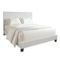 thumbnail image 2 of Castle Place Chic Corduroy Velvet Upholstered Full Bed, White, 2 of 8