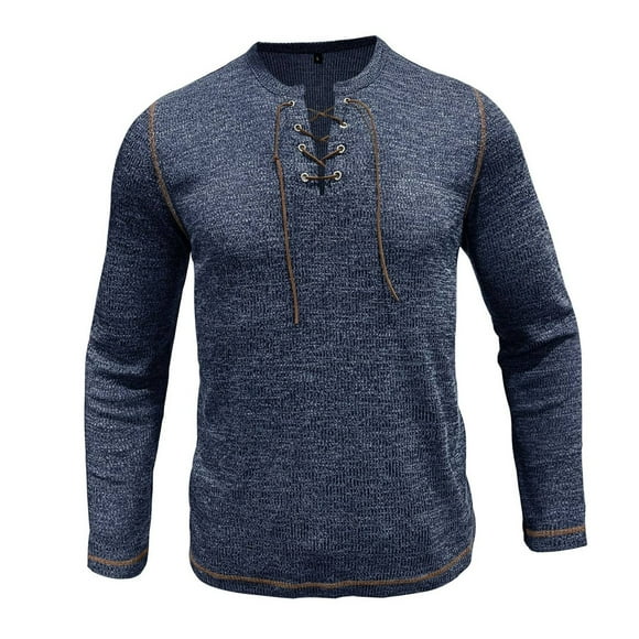 TSADFHJI Mens Flannel Shirts Long Sleeve Male Casual Autumn Splice Color T Shirt Turn down Long Sleeve Shirt Tops Xxl Navy