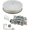 Edelbrock 1406 Performer 600 CFM Elect. Carb/Air/Fuel Kit,CHR/BLK