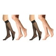 thumbnail image 4 of Dalazy 6a Ensemble de 2 Chaussettes en Nylon Doux pour Femmes Restez Confortable et Chic 2Set, 4 of 6