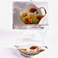 thumbnail image 1 of Hi-Line Gift  Porcelain Tea Bag Holders in Gift Box, Poppies, 1 of 1