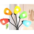 thumbnail image 4 of 5 Pack Plastic Lampshade, 5.7 inch High, 4.1 inch Diameter, 1.65 inch Fitter, Replacement Plastic Lamp Shade for LED Floor Lamp [5colors], 4 of 5