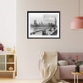 thumbnail image 3 of Historic Framed Print, [England - London - Parliament looking across bridge], 17-7/8" x 21-7/8", 3 of 9