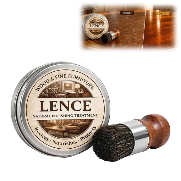 Lence Furniture Balm, Natural Wood Stuff Polishing Treatment & Scratch Repair Formula, Enhances Texture & Luster(1PC)