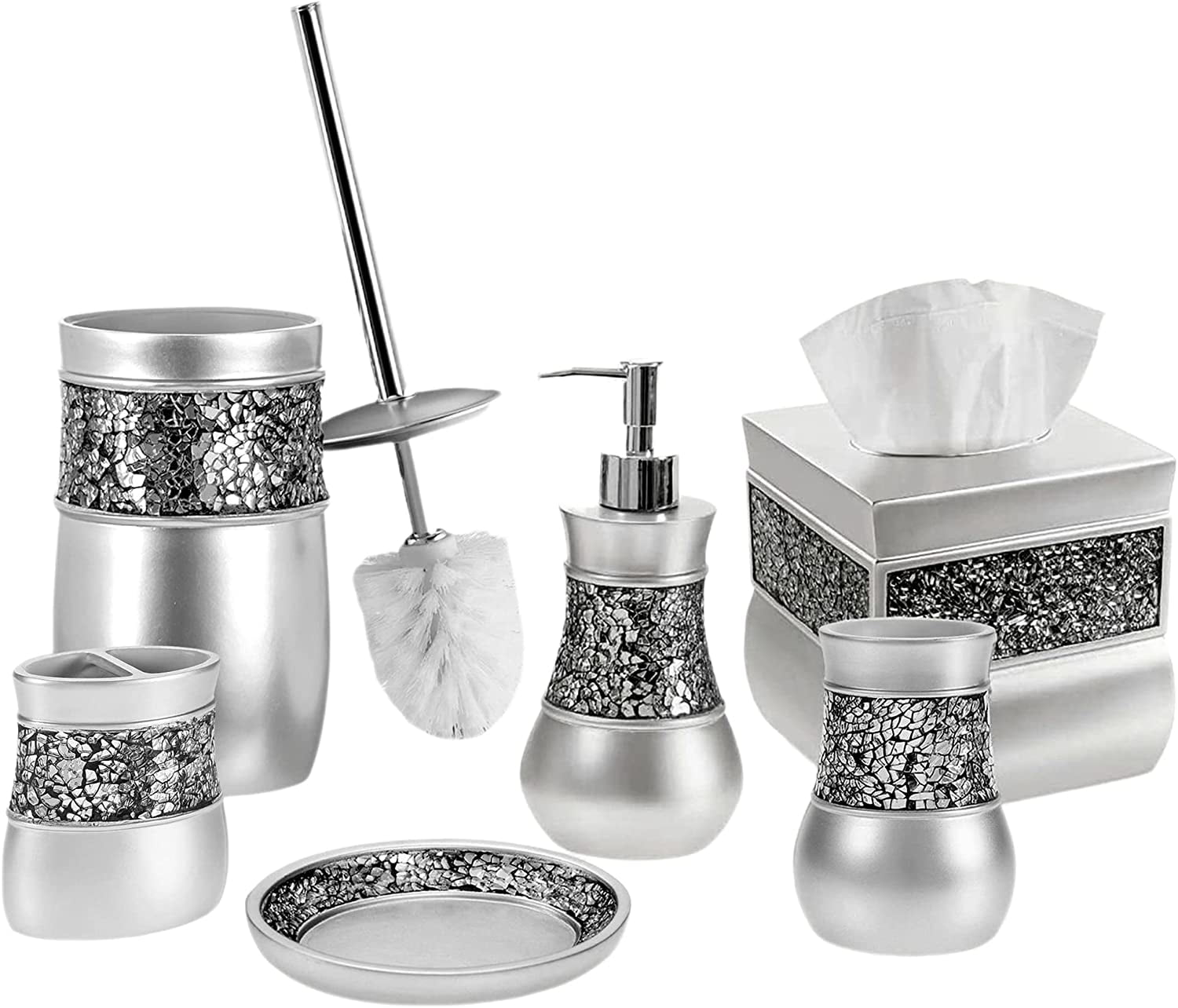Decorative Bathroom Accessories Set 6 Piece Bathroom Set, Bathroom