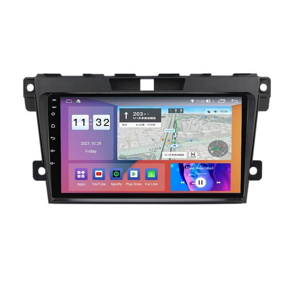 Double Din Car Stereo with Android 12 Car Radio Video Player Headunit for Mazda CX-7 2008-2015 Multimedia Player Carplay RDS DSP Car GPS DVD Navigation