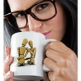 thumbnail image 2 of 3drose, Two Wooden Mannequins Sitting Together and Holding Hands Love Concept Relationship Valentine, 15oz Mug, 2 of 6