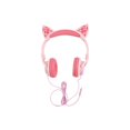 thumbnail image 2 of Audífonos Infantiles Misik MH660 Gato Luces LED Alámbricos Hi-Fi, 2 of 3