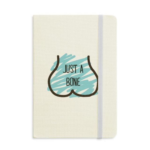 Just Bone Funny Drawing Blue Notebook Official Fabric Hard Cover Classic Journal Diary