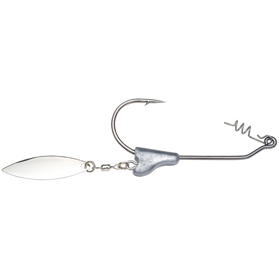 Strike King Tour Grade Belly Blade 1/8 oz 3/0 Hook Unpainted Underspin Jig Head Lure