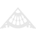 thumbnail image 4 of Ekena Millwork 72"W x 42"H x 1"P (14/12) Pitch Wagon Wheel Architectural Grade PVC Gable Pediment, 4 of 5
