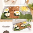 Bathroom Rug Cute Bear Bath Rugs, Soft Shower Rug Plush Microfiber ...