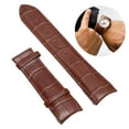 thumbnail image 4 of Correas de reloj de cuero negro correas de reloj de pulsera de cuero con hebilla de acero inoxidable Desodorante seco en relieve 23 mm Suave para reparación de relojes para ANGGREK Otros, 4 of 8