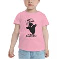 thumbnail image 2 of Halloween "I Ain't Afraid of No Ghosts" Cute Toddler T Shirts for Boys Girls (Pink, 5/6T), 2 of 5