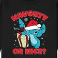 thumbnail image 3 of Lilo & Stitch - Naughty Or Nice - Men's Crew Neck Fleece Pullover, 3 of 5
