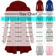 thumbnail image 5 of Women's Casual Solid Color Loose Hooded Cardigan Jacket with Pockets Long Sleeve Top Lightweight Jackets for Women Zip Up Hoodies Jackets Sweatshirts, 5 of 5