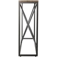 thumbnail image 4 of Maklaine Transitional 52" Faux Stone Top Console Table in Gray and Tan, 4 of 7