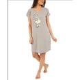 thumbnail image 1 of Munki Munki Chemise de Nuit Peanuts Woodstock, Gris, Très Petit, 1 of 2