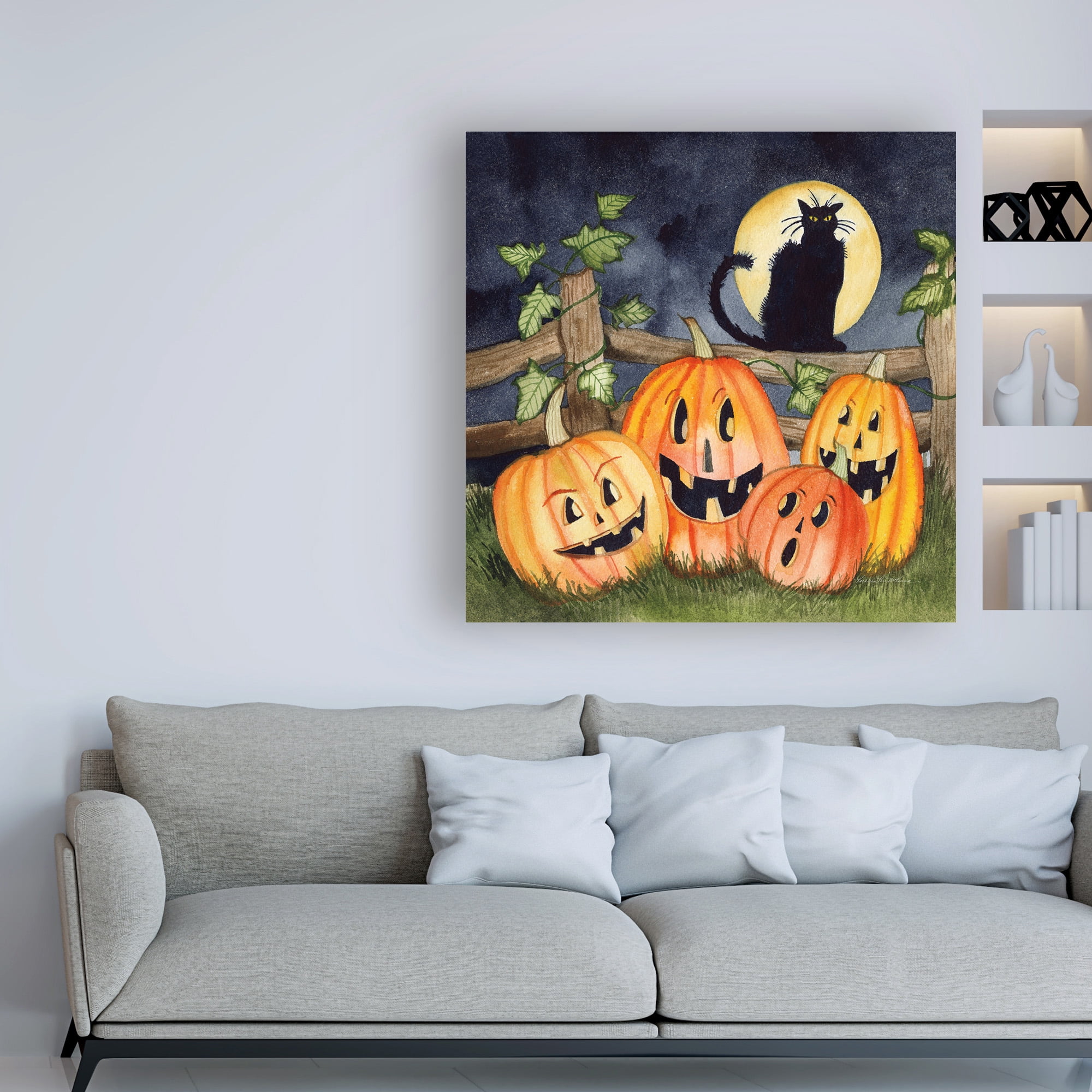 Trademark Fine Art 'Haunting Halloween Night I No Border' Canvas Art by Kathleen Parr McKenna