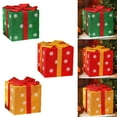 thumbnail image 2 of PEIBang Christmas Gift Boxes Christmas Decorations,10 Inch Christmas Tree Present Boxes,Christmas Home Gift Box Decorations, 2 of 6