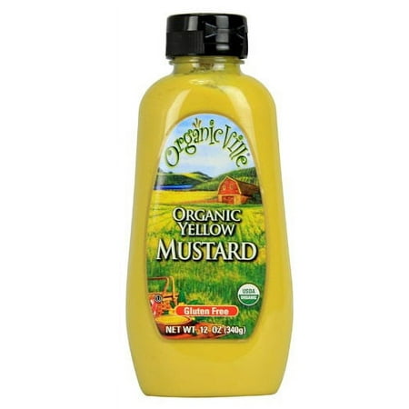 Organicville Organic Yellow Mustard 12 oz - Vegan