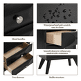 thumbnail image 5 of Renwick Modern Vintage 2-Drawer End Table with Spacious Storage, Black, 5 of 7
