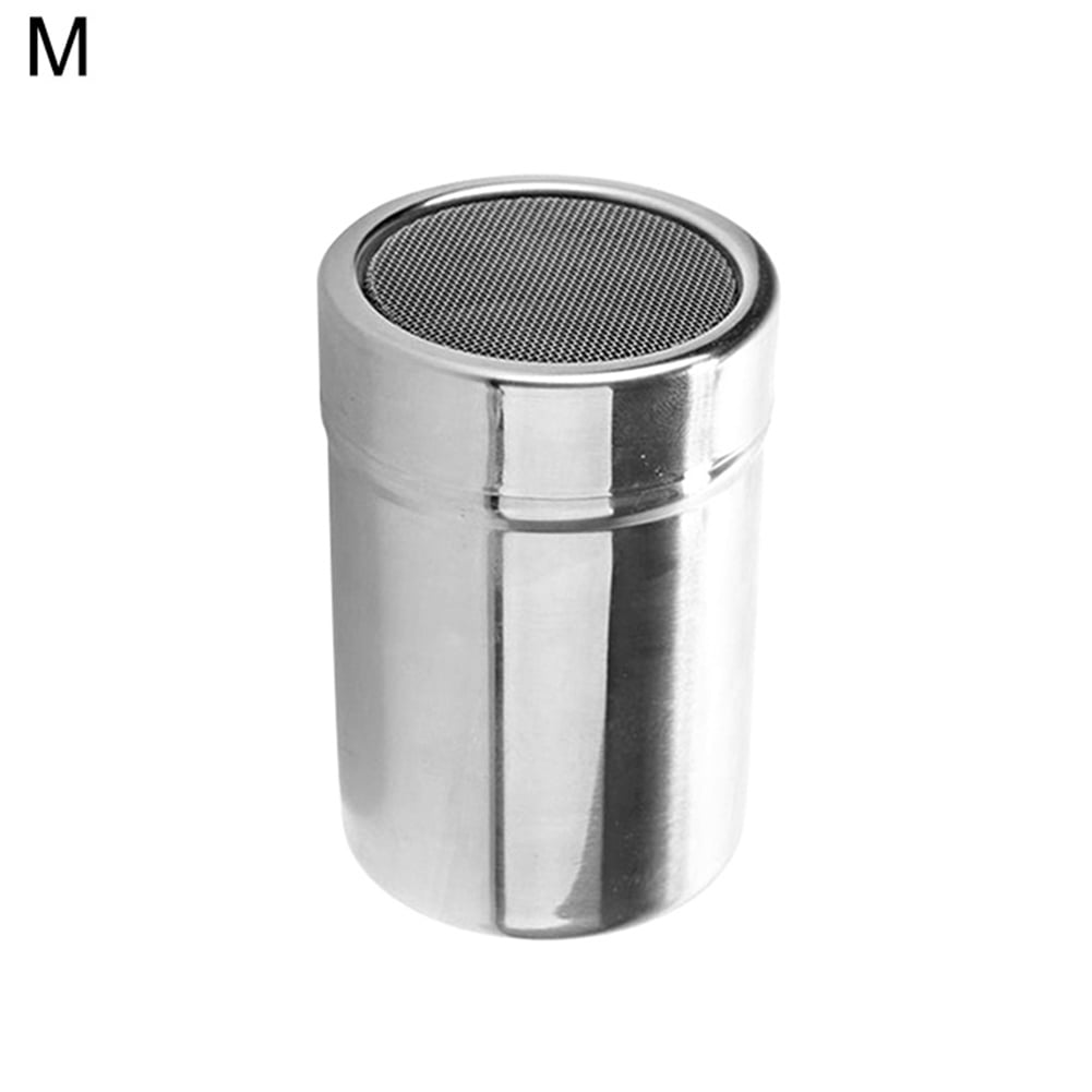 Stainless Steel Chocolate Shaker Icing Sugar Salt Cocoa Flour Coffee Sifter, 