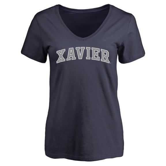 Women's Navy Xavier Musketeers Everyday T-Shirt