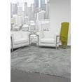 thumbnail image 2 of Beringer Plush 2.5in Faux Fur Rug, Wolf Gray, 5ft x 7ft Area Rug, 2 of 4
