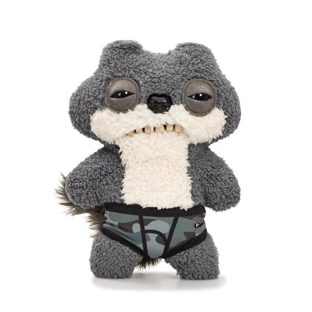Creative Gifts Ugly Cute Toys,Funny Ugly Monster, Plush,Collectible , Toy(Suspicious Squirrel Monster - Grey