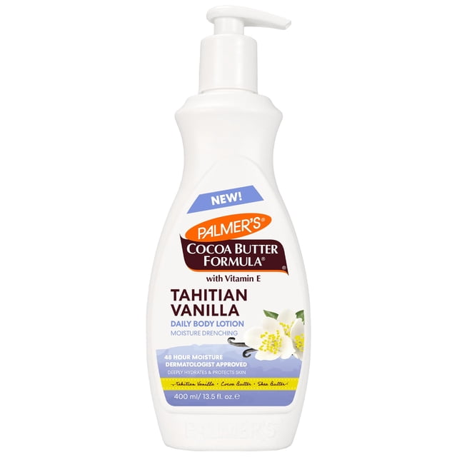 Loción corporal Palmer's, manteca de cacao y vainilla tahitiana, 400 ml