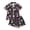 H1-Black451, variant on Puliio Halloween Women's Pajamas Set Cute Print Short Sleeve Button Down Sleepwear 2 Piece Soft Loungewear Nightwear Pjs Sets