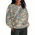 thumbnail image 2 of Makaor Lightweight Sweatshirts for Women Plus Size Crew Neck Tops Camouflage Long Sleeve Pullover Tees Oversized Casual Fall Winter Clothes, 2 of 7