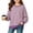 Purple, variant on hotojiny Girls Striped Shirts Long Sleeve Oversized T-Shirt Crewneck Side Slit Tunic Tops for Fall Fashion(Wine,14-15 Years)