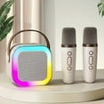 thumbnail image 2 of Cobear Portable Wireless Karaoke Microphones with LED Lights and USB Charging, 2 of 7