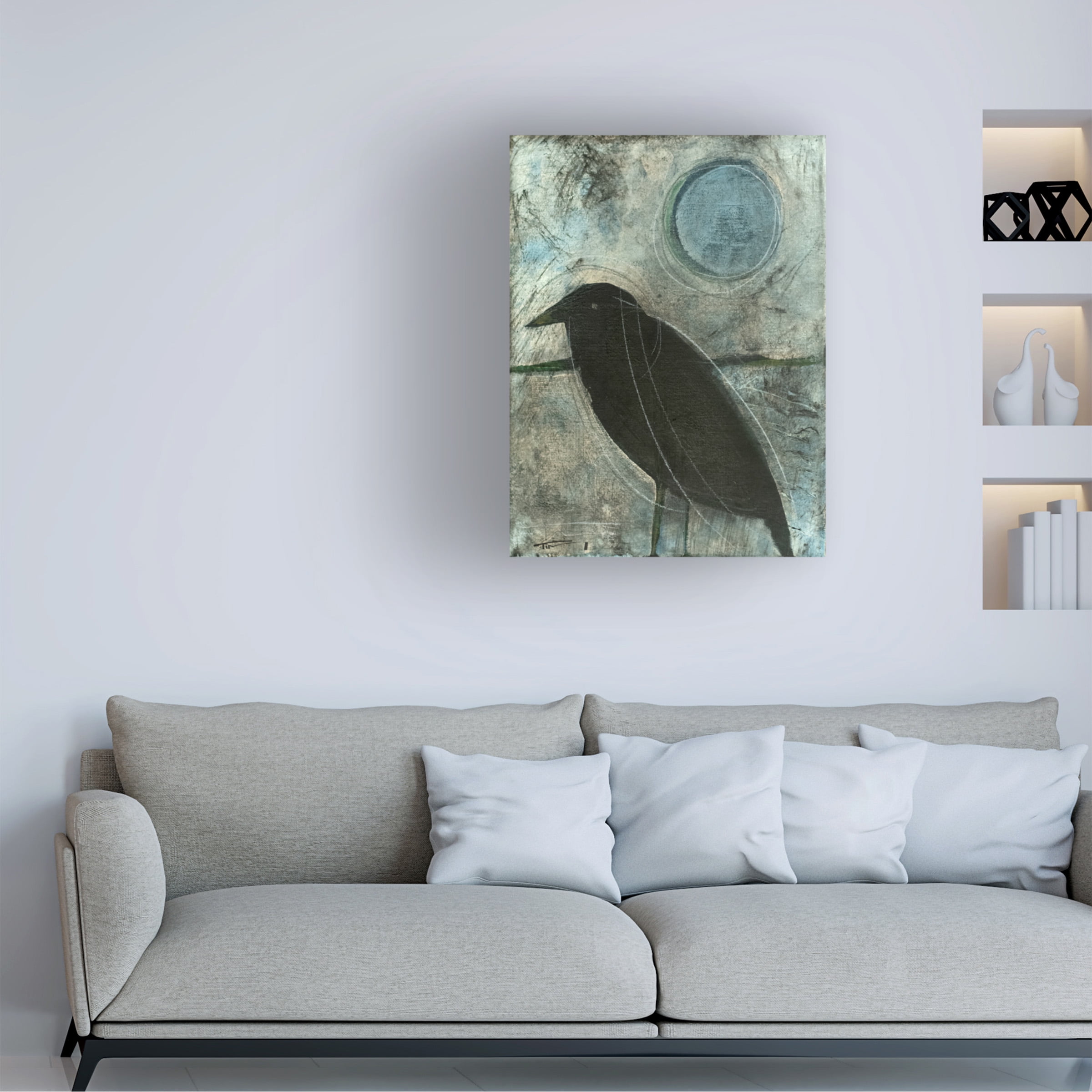 Tim Nyberg 'Raven Moon 4' Canvas Art